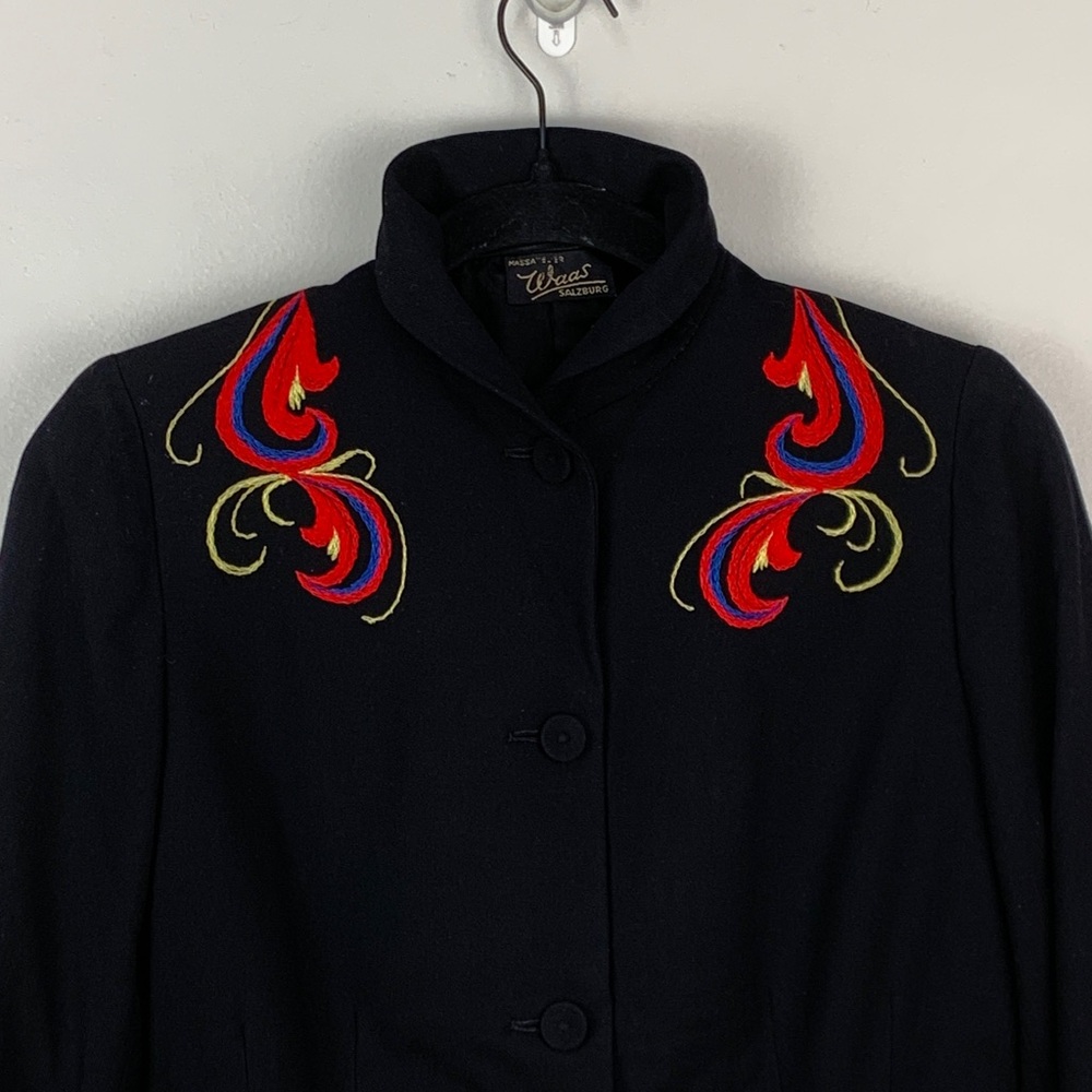 Rare! Massa Weber Waas Salzburg Vintage 80s German Wool Blazer - Picture 7 of 10